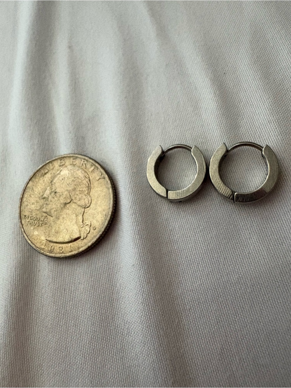 Silver Huggie Hoop Earrings - Small Silver Hoops